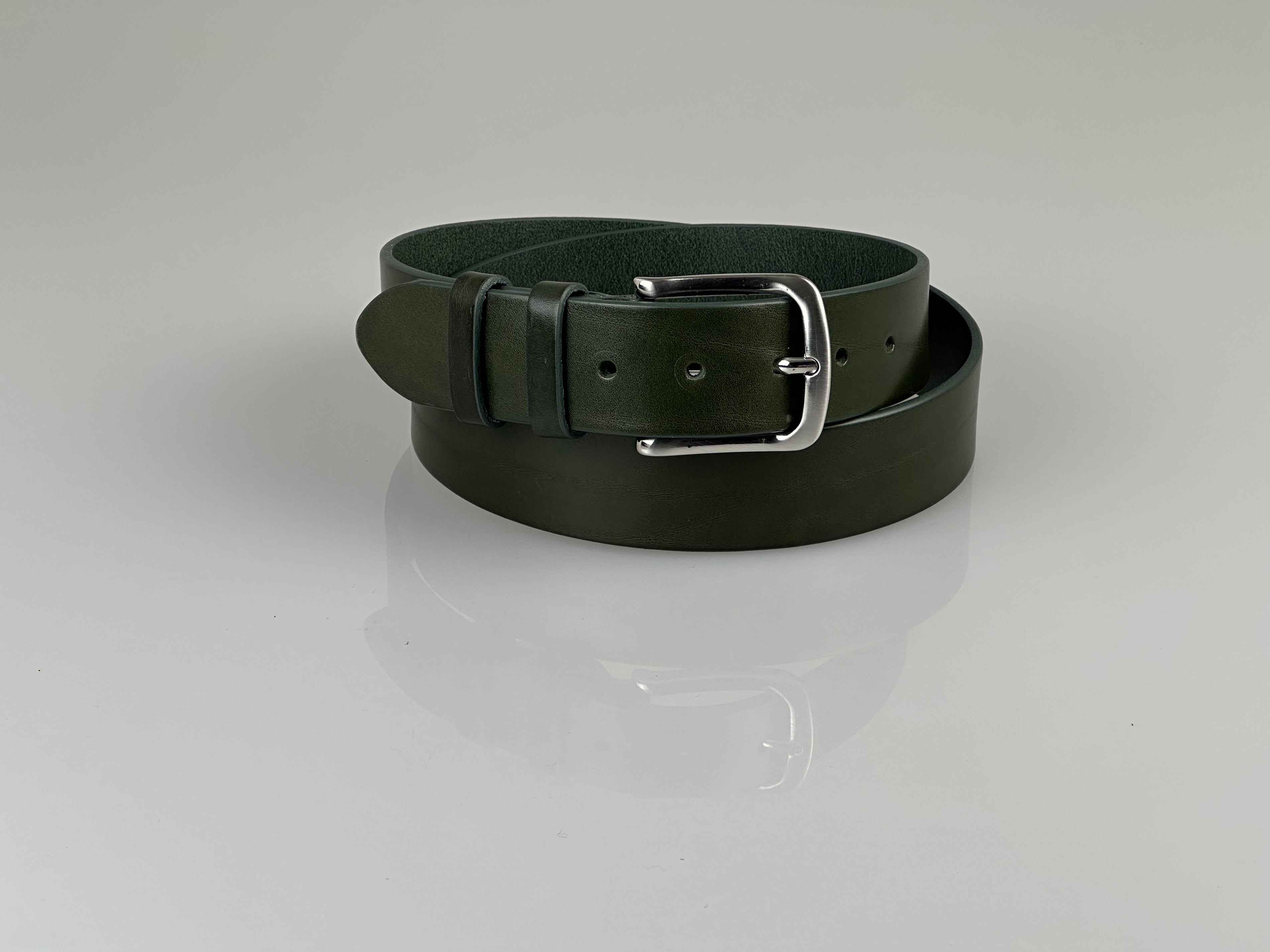 Ledergürtel Windsor Grün
